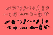 Meat food patterns, a Pattern Graphic by Hellgram (Thumbnail 6 of 6)