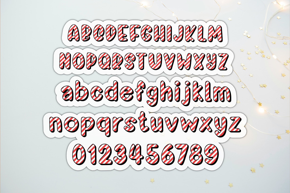 Amber Candy Cane OTF PNG SVG, a Symbol Font by DREAMs Soul G. (Photo 2 of 5)