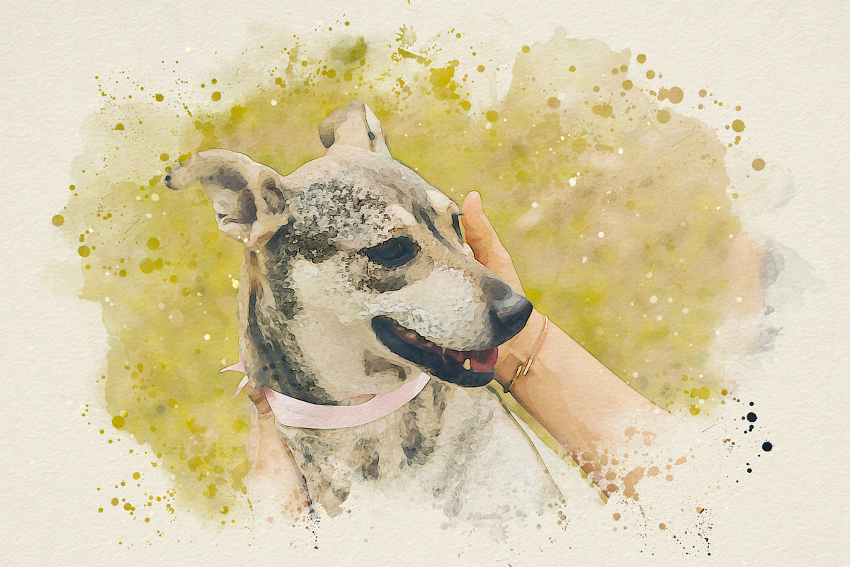 Realistic Watercolor Splatter Effect, an Action Add-On by liptouse (Photo 4 of 10)