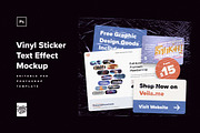 Realistic Vinyl Sticker Text Effects, a Mockup by Creative Veila (Thumbnail 12 of 12)