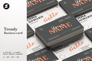 Trendy - Business Card Template