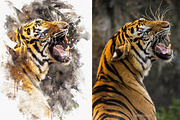 #1 Watercolor Photoshop Mock-ups, an Action Add-On by SlideSalad (Thumbnail 34 of 44)