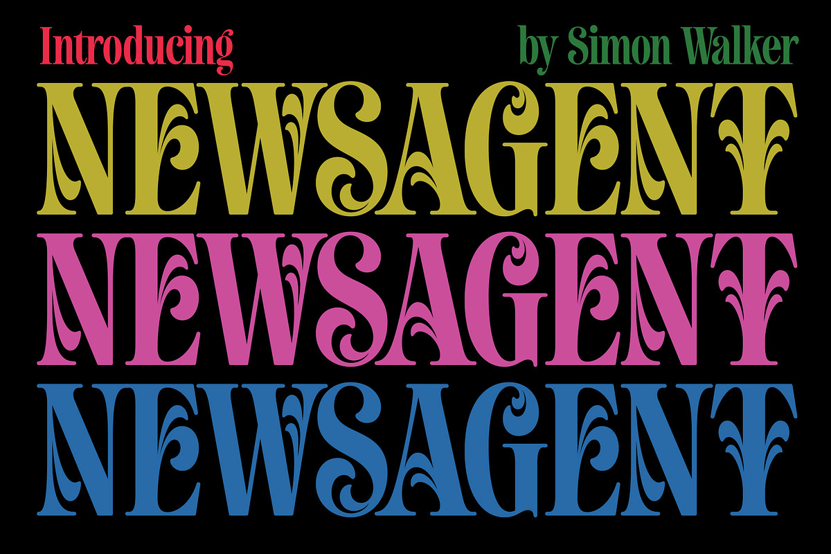Newsagent, a Font by Simon Walker (Photo 1 of 8)
