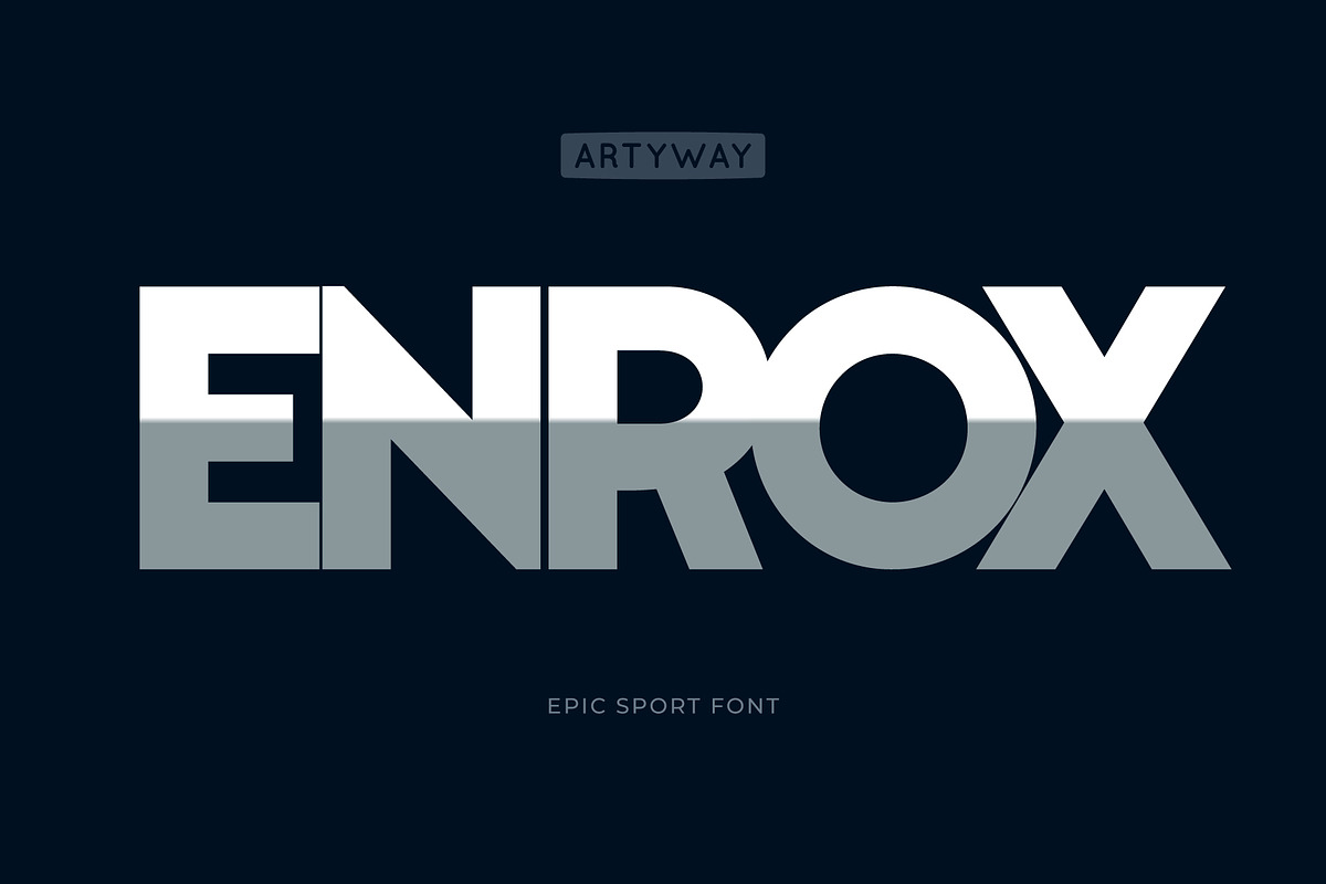 Sport Headline Font, a Sans Serif Font by artyway (Photo 1 of 5)