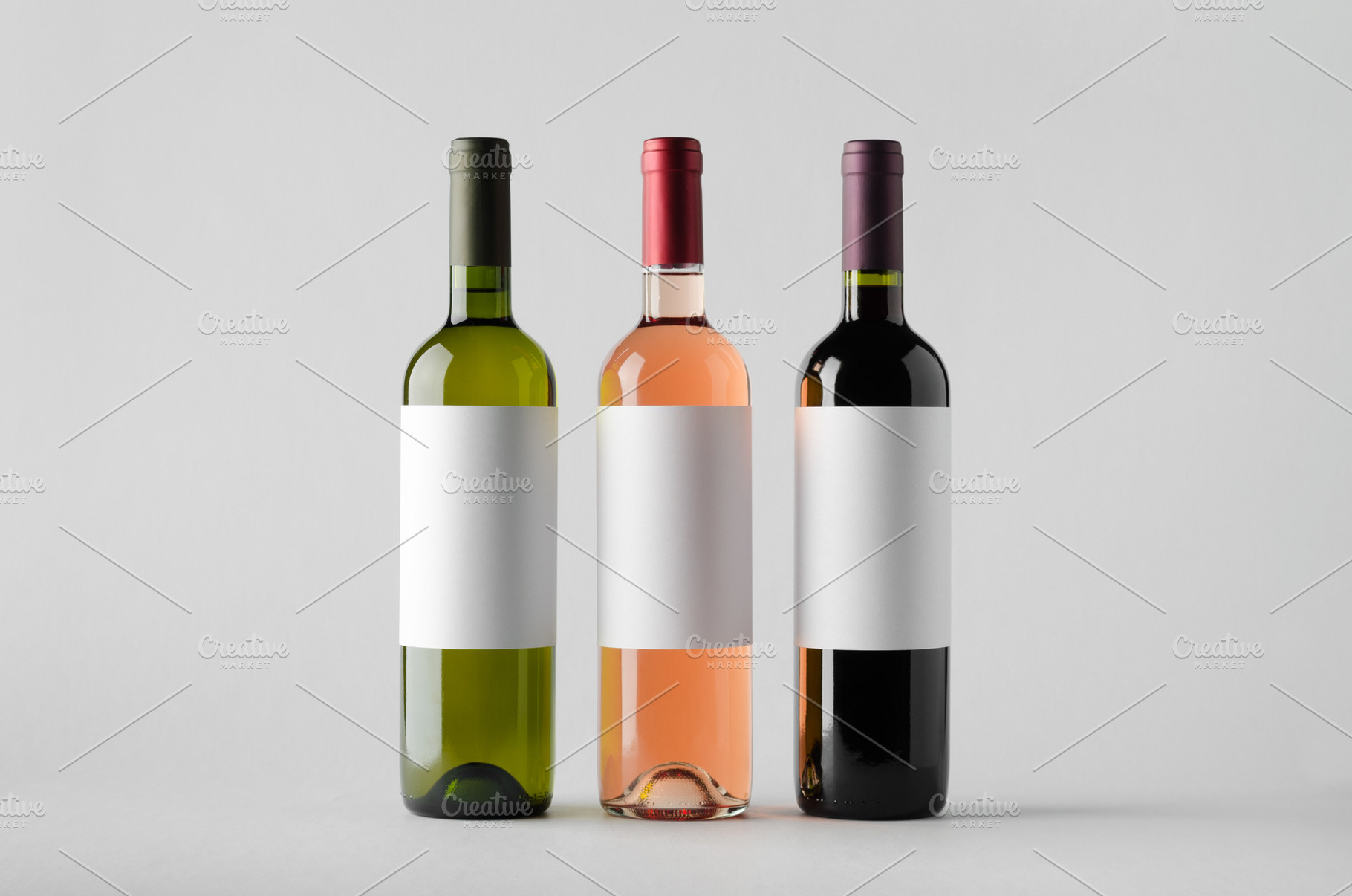Wine bottle mockup JPEG, a Food & Drink Photo by Shablon