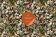 Leaves Watercolor Wallpaper, a Wallpaper Graphic by Webvilla Studio (Thumbnail 1 of 7)