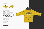 Knitted Kids Jumper Mockup Set, a Hoody Mockup by Country4k (Thumbnail 1 of 4)