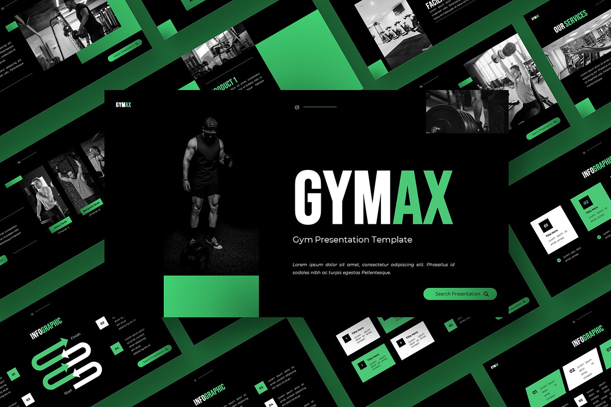 Gymax - Keynote Templates, a Presentation Template by Deepslide Studio (Photo 3 of 6)