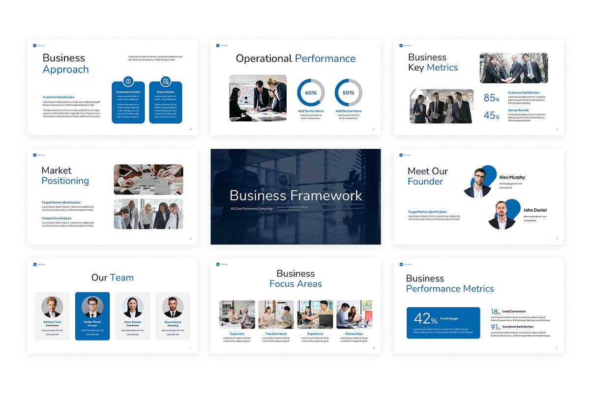 Business Framework Google Slides, a Presentation Template by Loin Studio (Photo 4 of 4)
