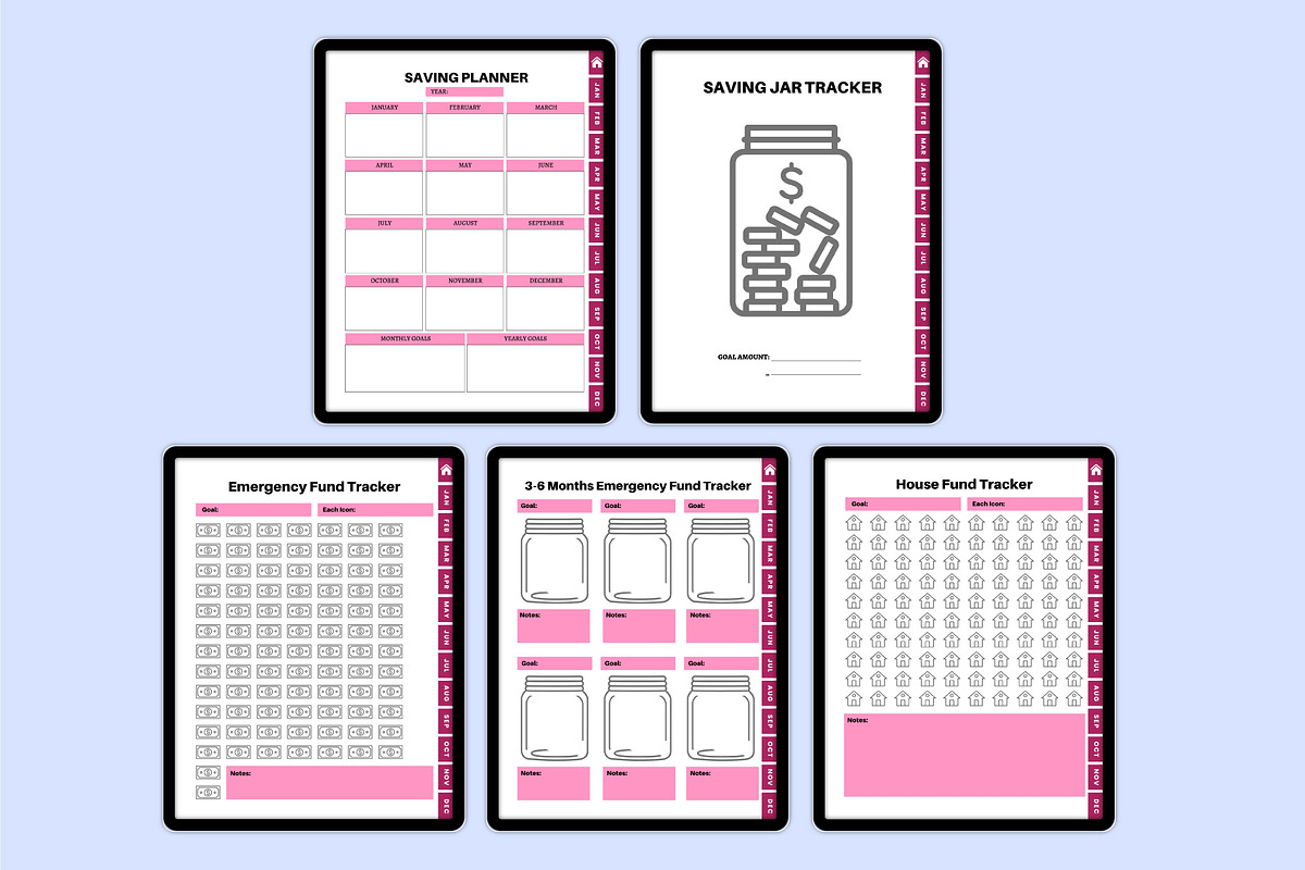 Digital 2026 Budget&Financial Bundle, a Stationery Template by Shumaya (Photo 4 of 6)
