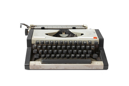 Old Thai traditional typewriter. Classic vintage antique manual, a Photo by Tampatra