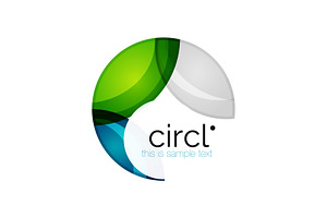 Clean Professional Colorful Circle Business Icon