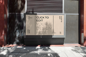 Billboard Sidewalk Mockup Billb