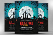 Vintage Halloween Party Flyer V3, a Flyer Template by Madhabi Studio (Thumbnail 2 of 3)