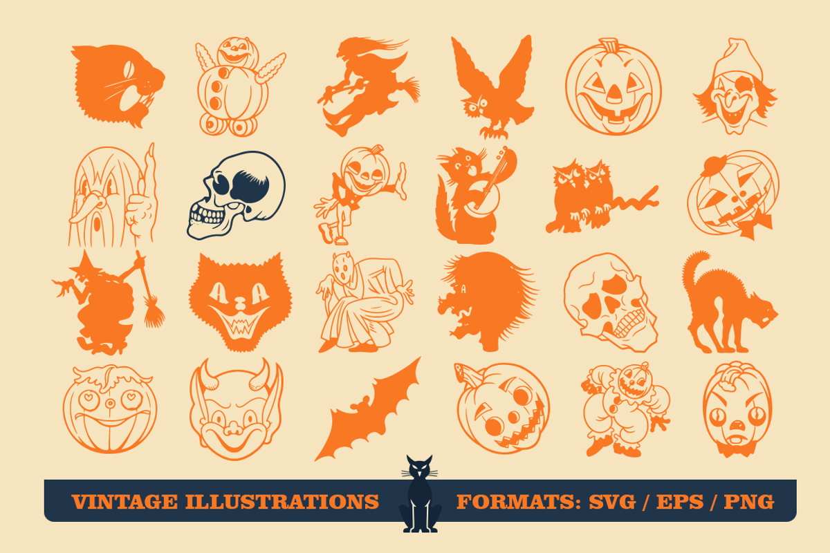 Creepy Stories: Halloween Graphics, a Seasonal Illustration by Retro Machine (Photo 12 of 14)