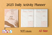 2025 Daily Activity Planner Agenda, a Stationery Template by Graphic Template (Thumbnail 1 of 2)