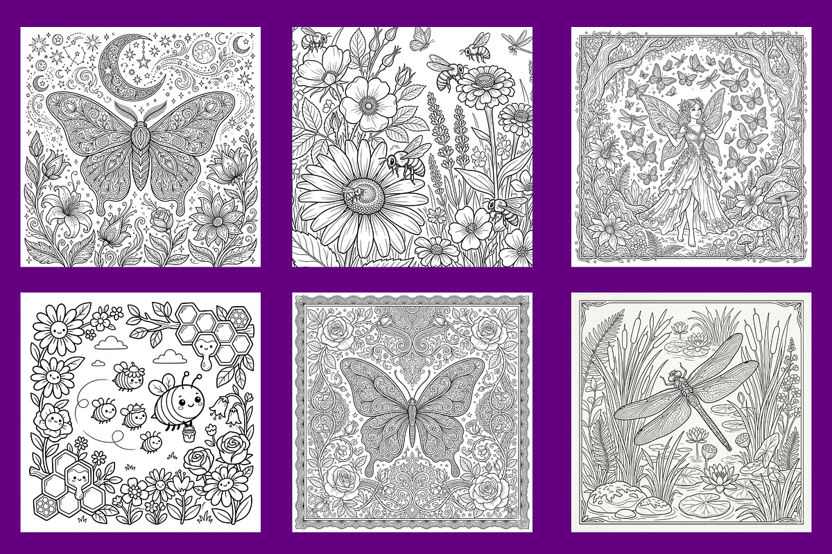 Beautiful Butterfly Pages, an Animal Illustration by BerryPieArt (Photo 2 of 3)