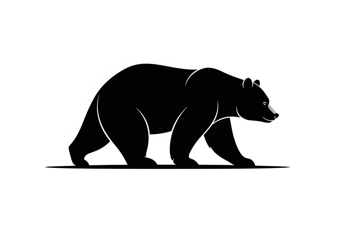 Nature Wildlife Bear Silhouette Bund, an Illustration by Designs_River (Photo 25 of 51)