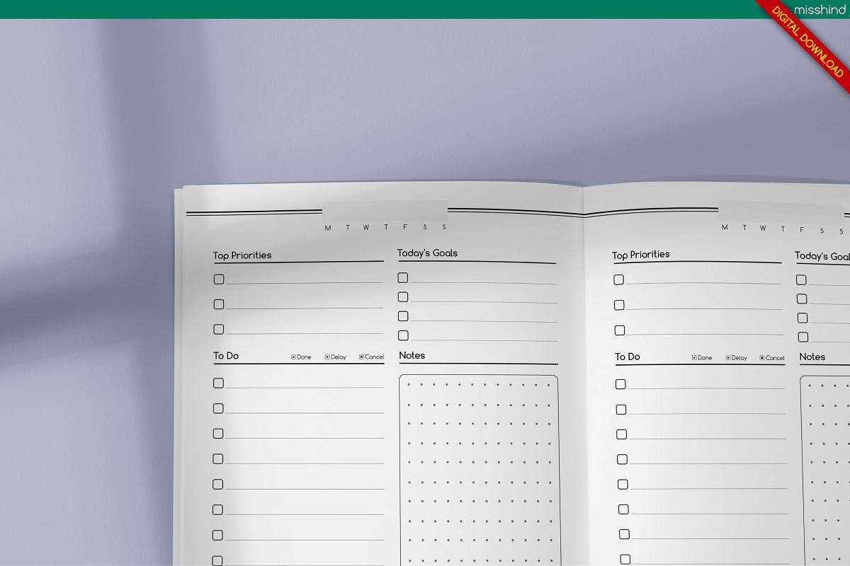 Daily to Do Planner • KDP Interior, a Templates & Theme by HyeRi (Photo 2 of 4)
