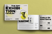Art Exhibition Catalog Layout Design, a Brochure Template by MassiveCreator (Thumbnail 1 of 4)