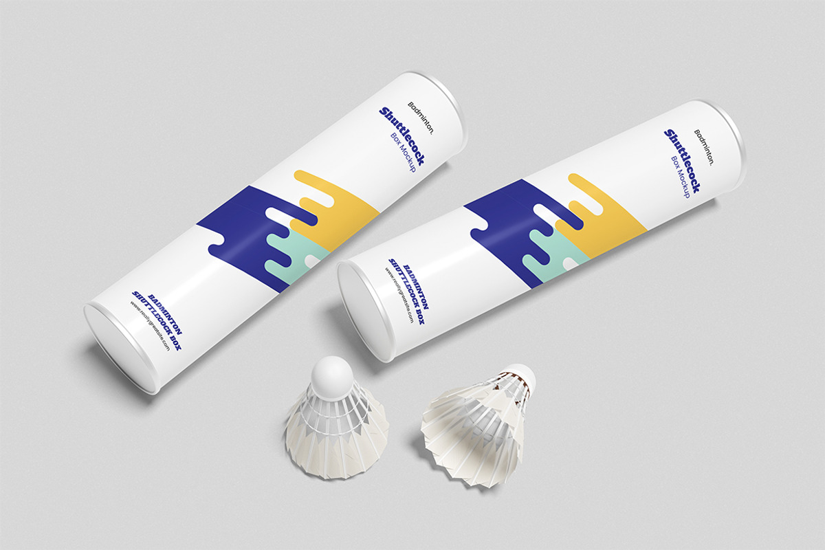 Badminton Shuttlecock Mockup, a Product Mockup by swsi-studio (Photo 3 of 5)