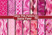Glitzy Pink Pattern, an Illustration by DreamPrint404 (Thumbnail 1 of 5)