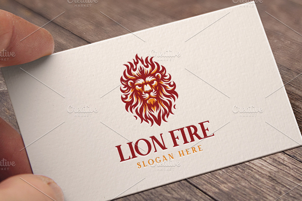 Lion Head Fire Logo, a Branding & Logo Template by Pixes (Photo 3 of 3)