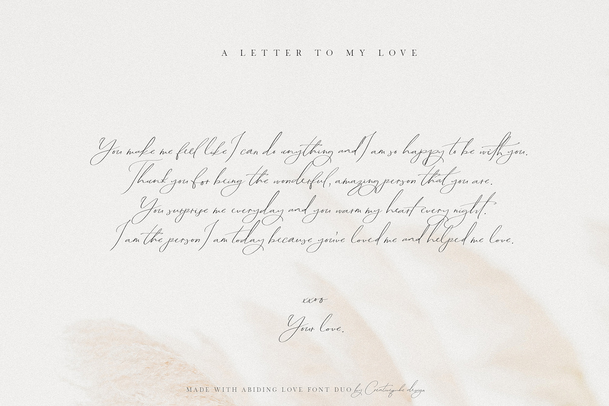 Abiding Love Collection Fonts preview 7