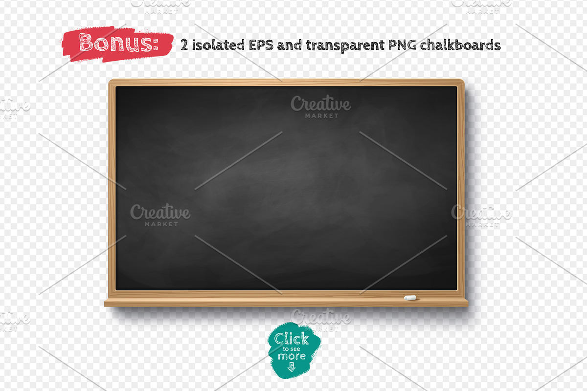 Chalked education set (BW), an Object Graphic by Sonya Illustrations (Photo 8 of 8)