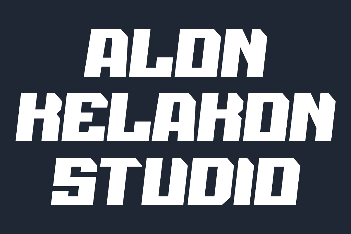 Spons Blocky, a Sans Serif Font by alon kelakon (Photo 4 of 6)