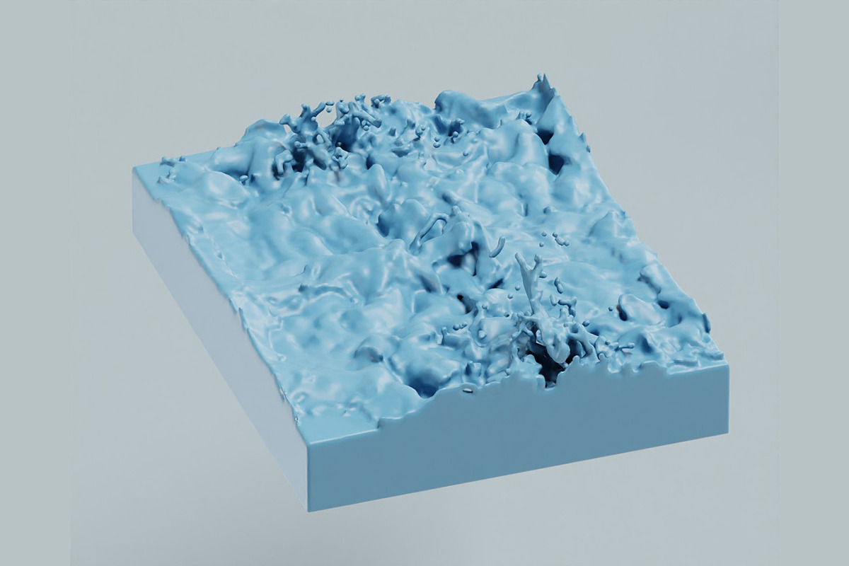 Waves 3d model, an Object 3D Model by fahad121 (Photo 2 of 6)