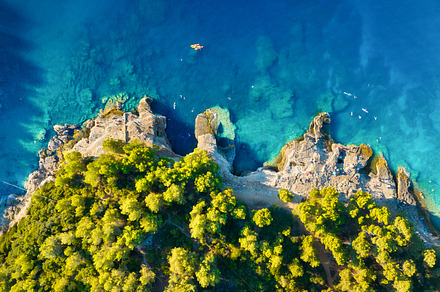 Aerial view on beach and people., a Nature Photo by Landscape and travel