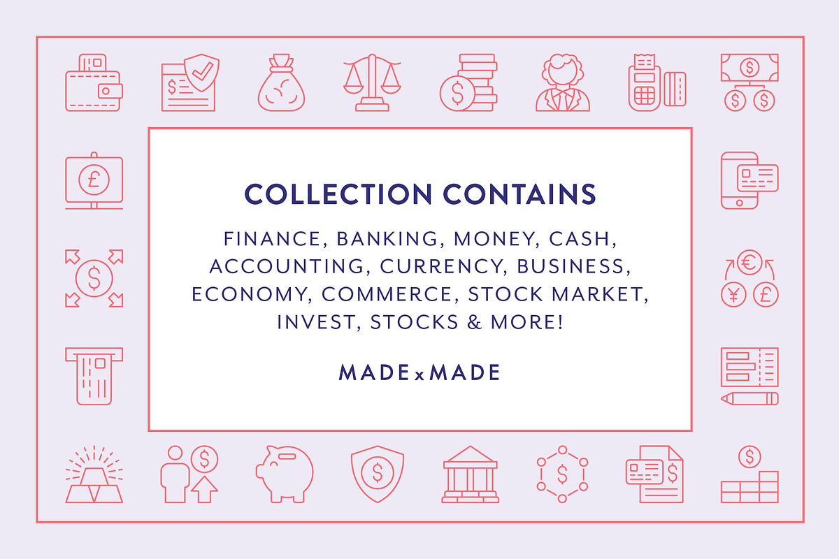 Finance Line Icons, an Outline Icon by Made by Made (Photo 2 of 7)