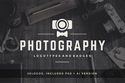 20 Photography logos and badges, a Branding & Logo Template by Vasya Kobelev (Thumbnail 1 of 5)