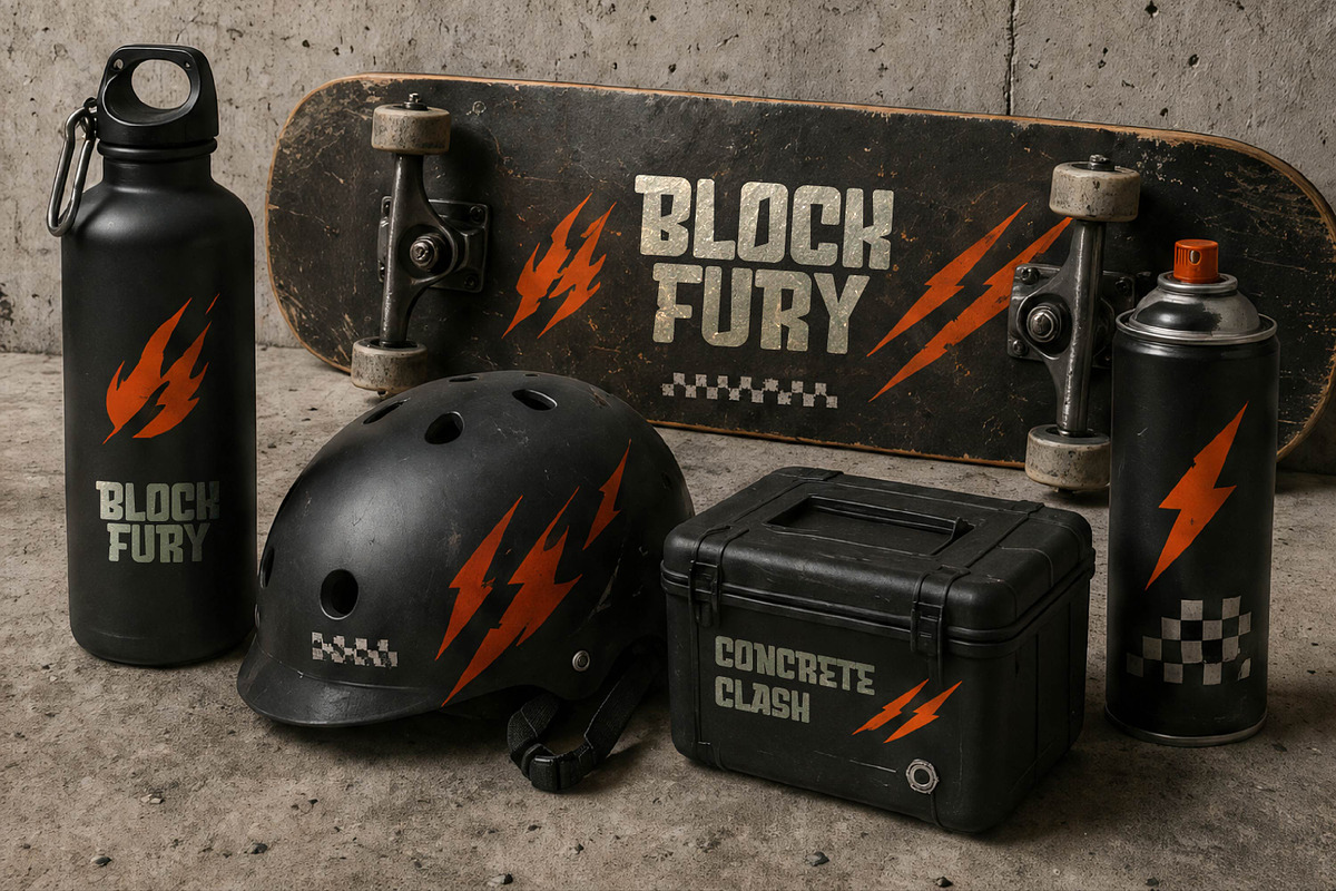 Block Fury - Bold Display Font, a Sans Serif Font by Gumrega Studio (Photo 3 of 8)