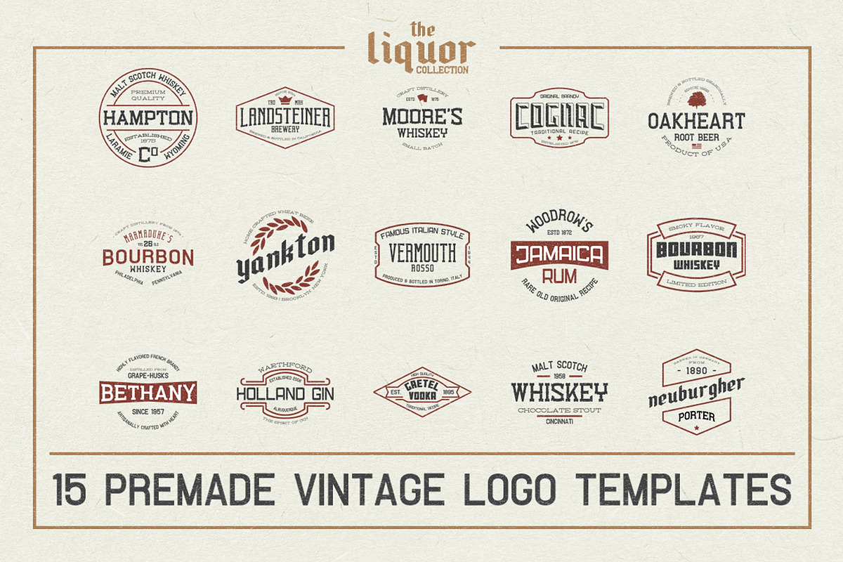 The Liquor Font Collection, a Sans Serif Font by Bart Wesolek (Photo 2 of 10)