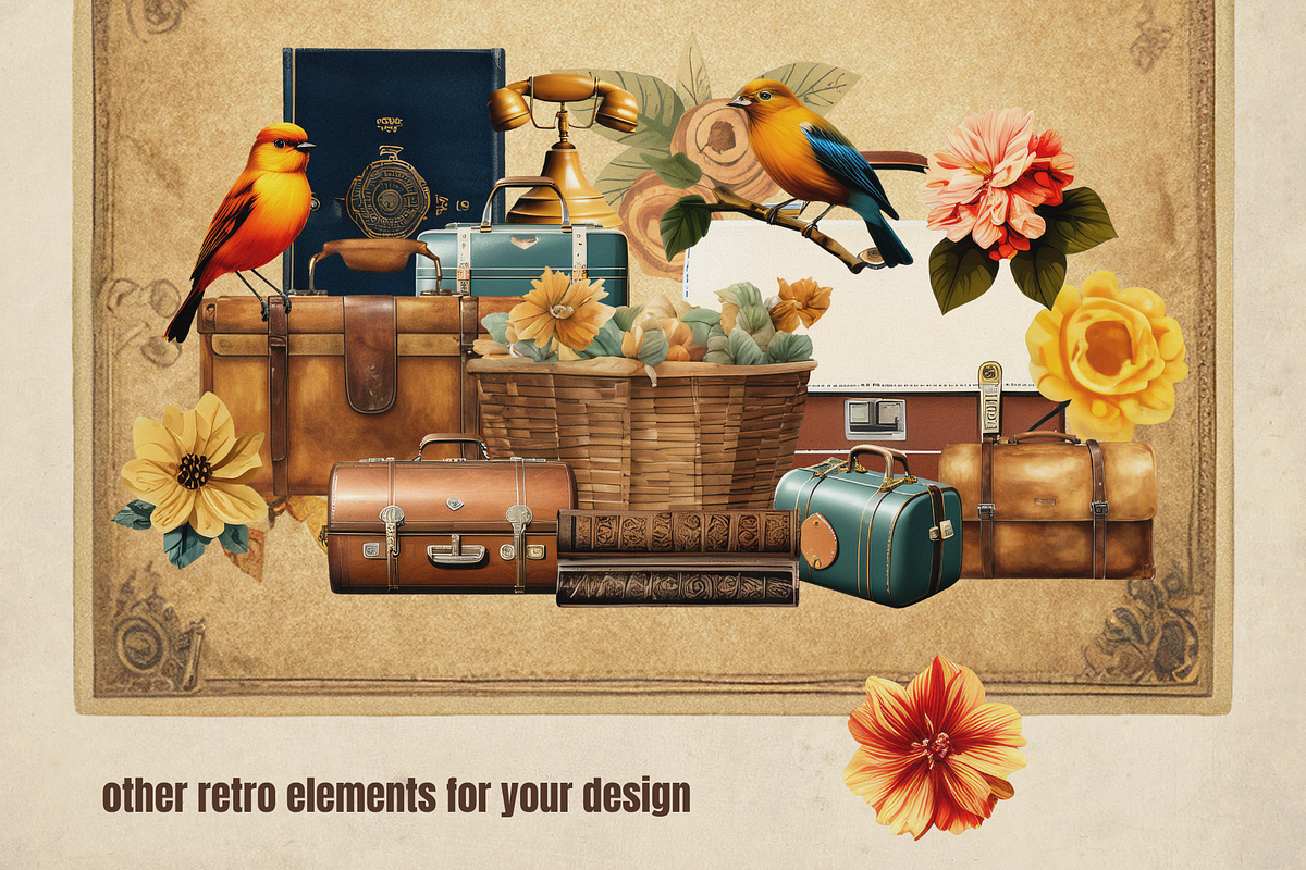 Vintage collage Creator 92 PNG, a Decorative Illustration by JulsIst (Photo 6 of 10)