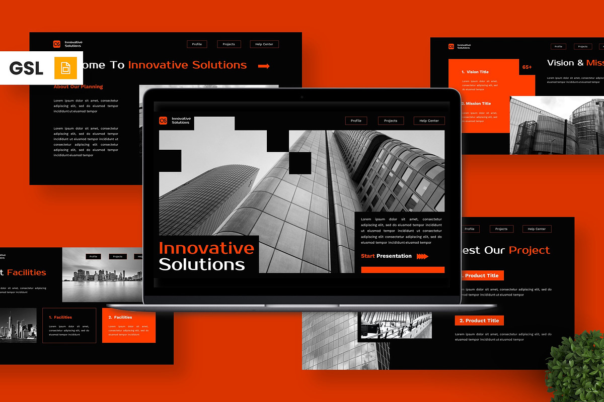 Innovative Solutions - Business GSL, a Presentation Template by Deepslide Studio (Photo 1 of 6)