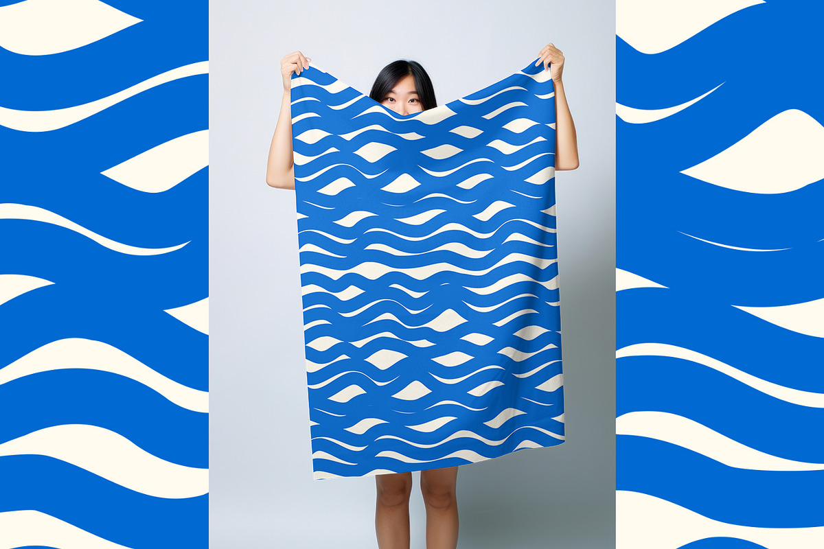 Marine Waves, a Pattern Graphic by MalyskaStudio (Photo 9 of 12)
