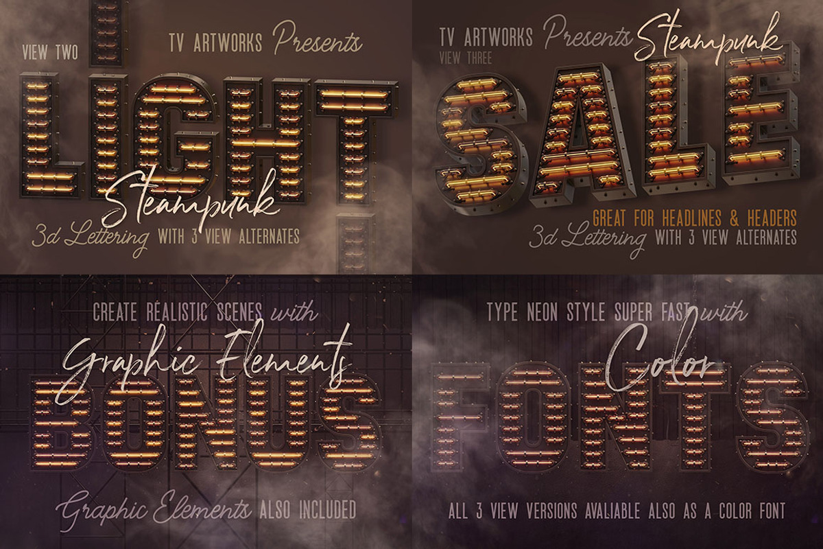 SALE Neon Lettering Super Bundle, a Graphic by TVartworks (Photo 26 of 27)