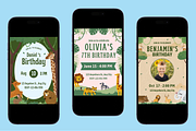 Zoo Birthday Invitations Templates, a Templates & Theme by TemplateCastleStore (Thumbnail 5 of 18)