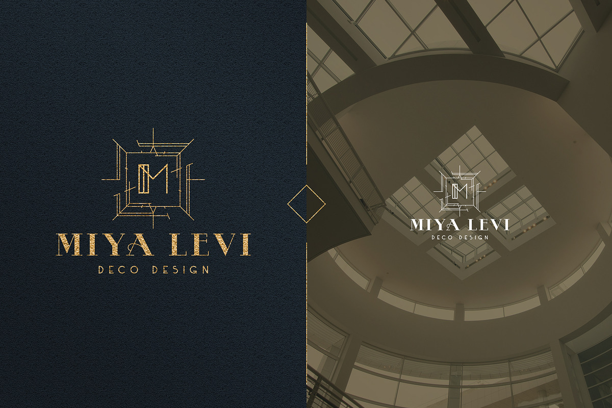 Art Deco A-Z Logo Templates, a Branding & Logo Template by VP Fonts (Photo 14 of 29)