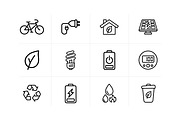 Green Energy and Sustainable Icons, an Icon by VectStock (Thumbnail 1 of 2)