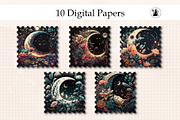 Celestial Boho Moon, a Background Graphic by Pawsitively Aesthetic (Thumbnail 4 of 4)
