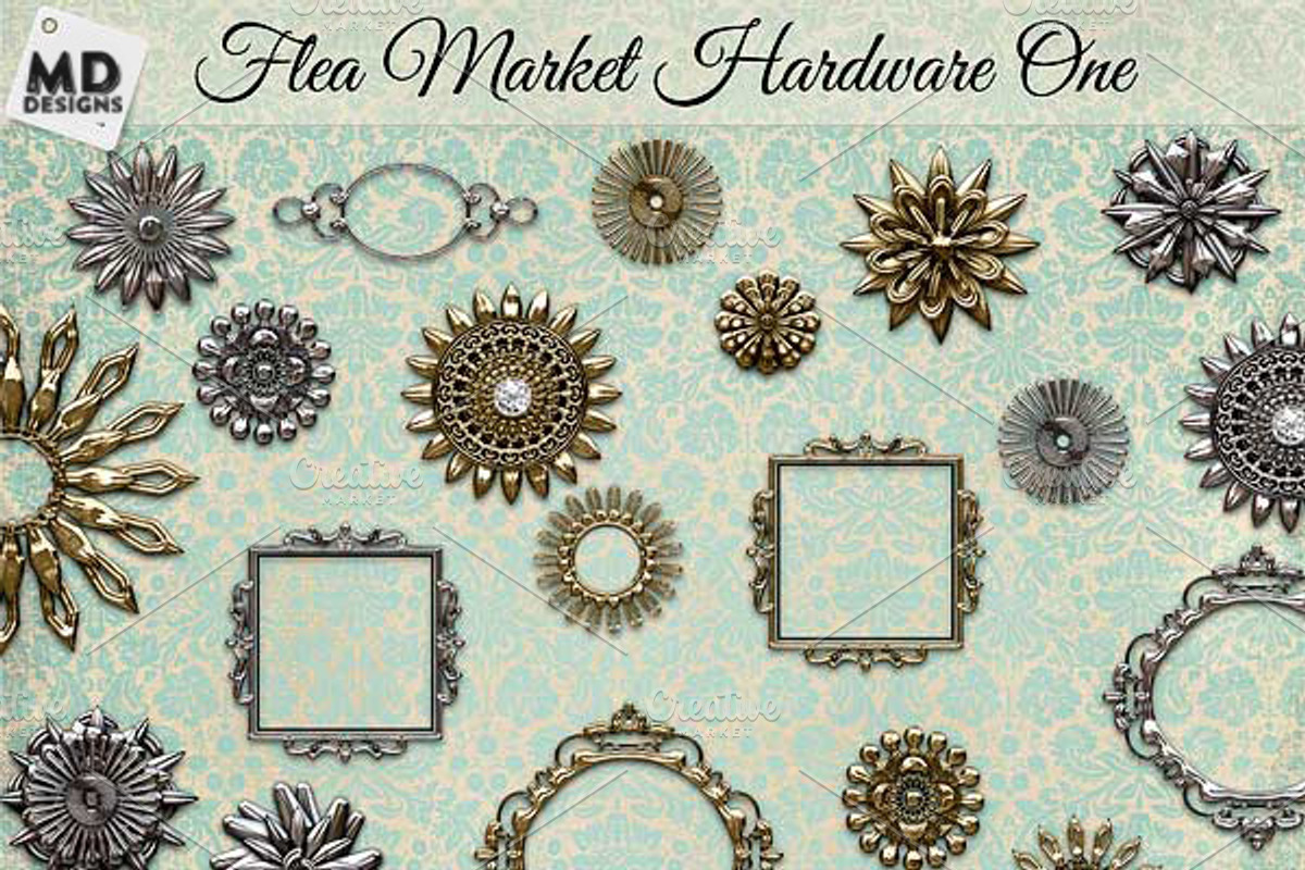 Gold and Silver Metal Frames Trinket