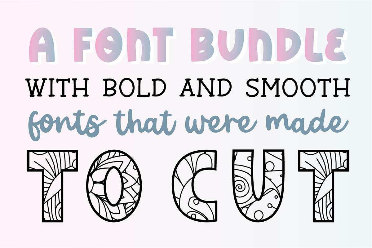 PERFECTLY CUT Crafters Font Bundle, a Script Font by Blush Font Co. (Photo 2 of 12)