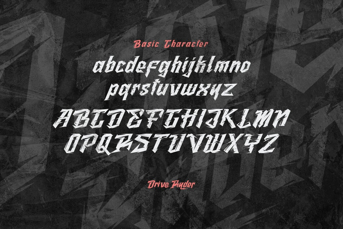 Drive Ryder, a Blackletter Font by Koplexs Studio (Photo 8 of 10)