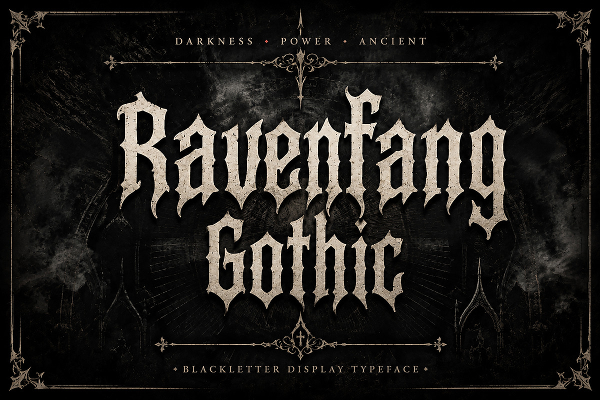Ravenfang Gothic, a Blackletter Font by Wow Magic (Photo 3 of 5)