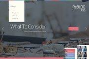 ReBLOG - Creative Blog PSD Template, a Websites & App Template by Pixvar Studio (Thumbnail 1 of 5)