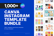 1000+ Canva Instagram Template, a Social Media Template by peterdraw (Thumbnail 1 of 7)